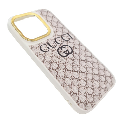 Чехол-силикон gucci iphone 14 pro белый