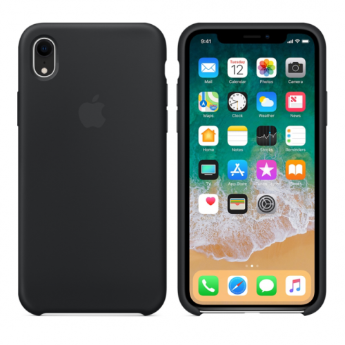 Чехол-силикон silicone case iphone xr (6.1) черный