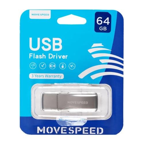 64gb (3.0) usb movespeed ysukd-64g3n серебристая