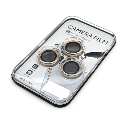 Стекло защитное на камеру camera film 16 pro/16 pro max золотой