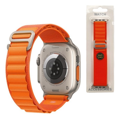 Ремешок для Apple watch альпийская петля 42/45mm оранжевый