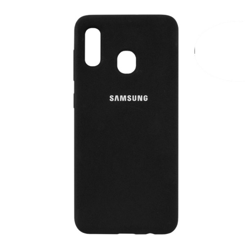 Чехол силикон silicone cover аналог Samsung a20/30 (2019) черный