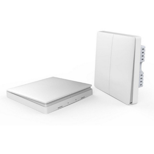 Беспроводной выключатель xiaomi aqara wall wireless switch double key edition двойной white (0042)