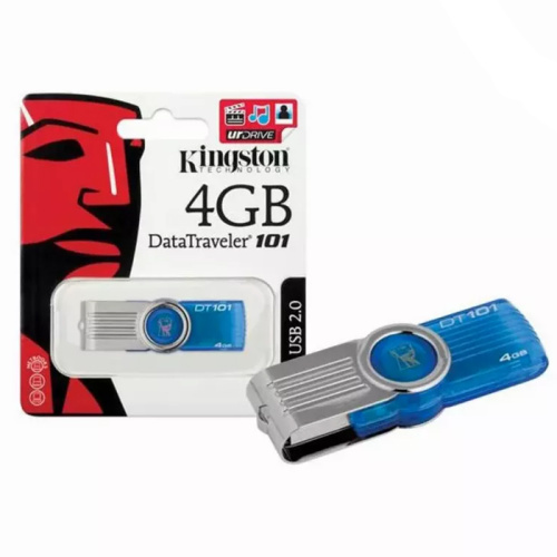 4gb usb kingston dt101 g2 голубая