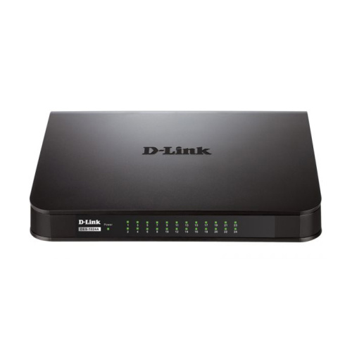 Коммутатор d-link des-1024a/e1b 24x100mb неуправляемый