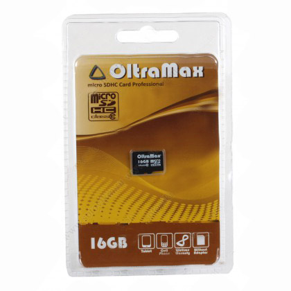 Micro sd 16gb oltramax class10 без адаптера