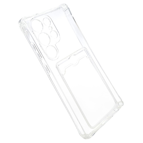Чехол-силикон card holder Samsung s23 ultra прозрачный