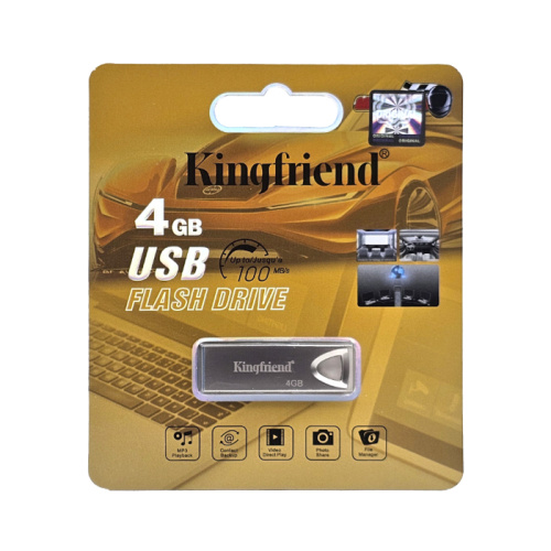 4gb usb kingfriend серебристая