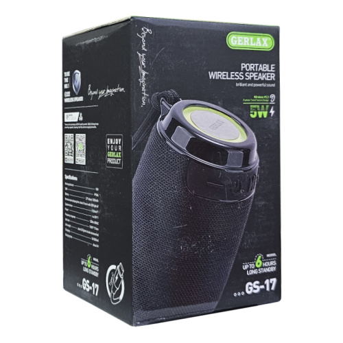 Колонка gerlax gs-17 (5w) черная