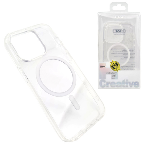 Чехол-силикон clear case для iphone 14 pro max белый
