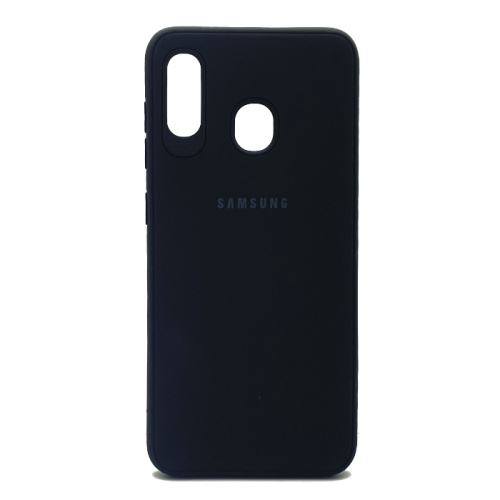 Чехол силикон tpu logo 2020 Samsung a20/a30 (2019) черный