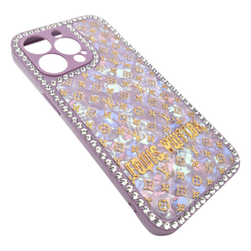 Чехол-силикон louis vuitton для iphone 13 pro сиреневый