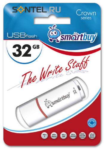 Usb 32gb* smartbuy crown series белая