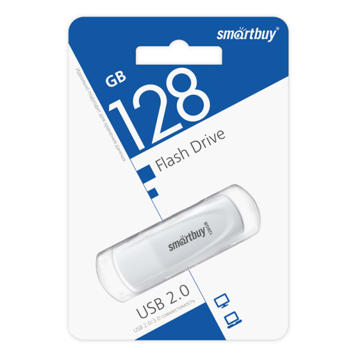 128gb usb smartbuy scout белая