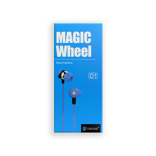 H/f (3.5mm) celebrat d1 magic wheel с микрофоном синие