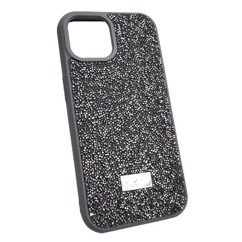 Чехол-крышка swarovski стразы для iphone 11 темно-серый