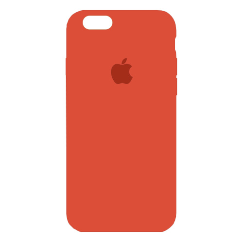 чехол-силикон silicone case NEW для iphone 6/6S zxc39 оранжевый  