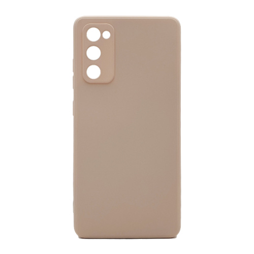 Чехол-силикон soft touch Samsung s20fe пудровый