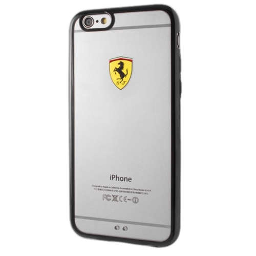 Чехол-силикон ferrari fehcp6bk для iphone 6/6s черный