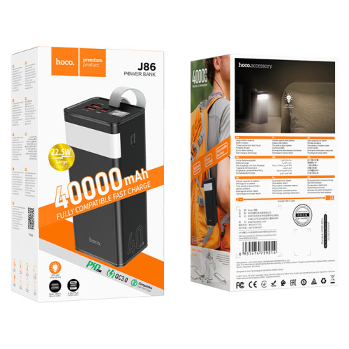  пзуhoco j86 (40000mah) черное