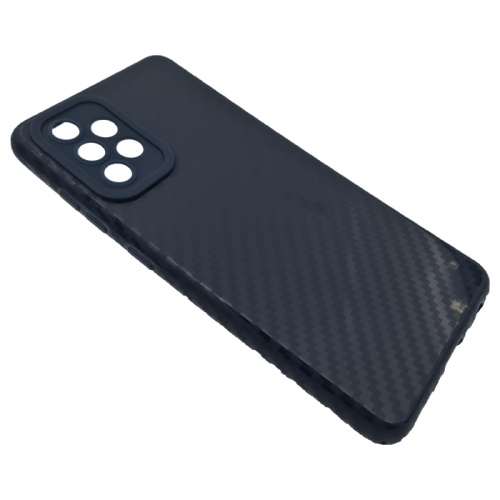 Чехол-силикон глянец carbon Samsung a52 черный