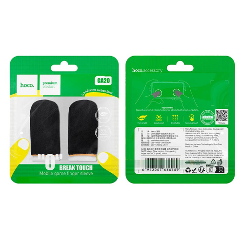 Сенсорные напальчники hoco ga20 черные