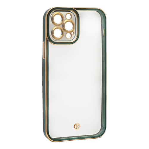 Чехол силикон tpu+tpu для iphone 12 pro зеленый