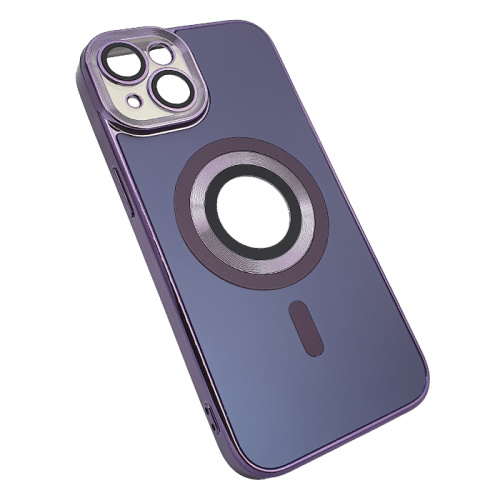 Чехол-силикон magnetic cam protect для iphone 13 фиолетовый