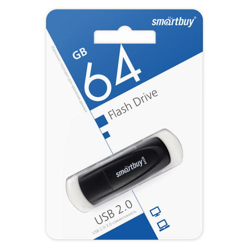 64gb usb smartbuy scout черная