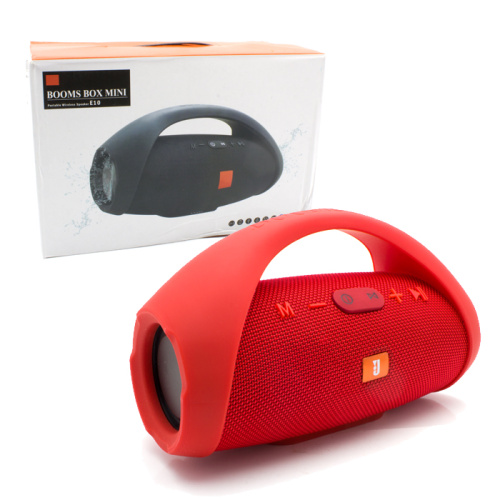 Колонка boombox mini e10 bluetooth/fm/microsd/usb/jack 3.5 красная