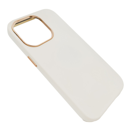 Чехол-крышка leather case для iphone 14 pro белый
