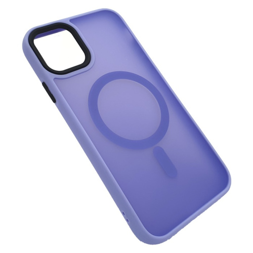 Чехол крышка magnetic collection mil-std для iphone 15 сиреневый