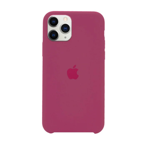 Чехол-силикон silicone case аналог для iphone 11pro (5.8) бордовый