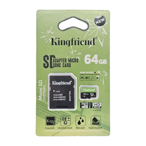 Micro sd 64gb kingfriend class10 с адаптером