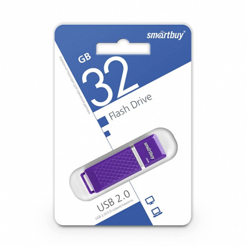 Usb 32gb* smartbuy quartz series фиолетовый 