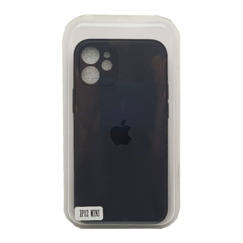 Чехол-крышка стекло лого 2020 для iphone 12 mini черный