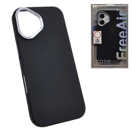 Чехол-крышка free air carbone (magsafe) для iphone 17 черный