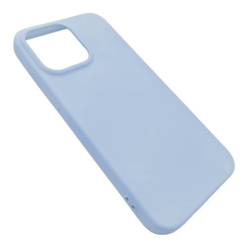 Чехол силикон soft touch для iphone 14 pro max (6.7) голубой