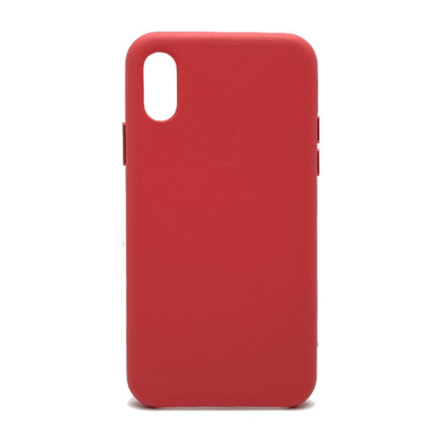 Чехол-крышка leather case аналог iphone xs (5,8) розовая