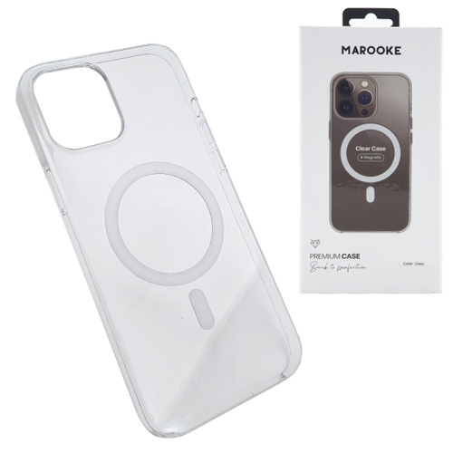 Чехол-крышка marooke clear case magnetic iphone 12 pro max прозрачный