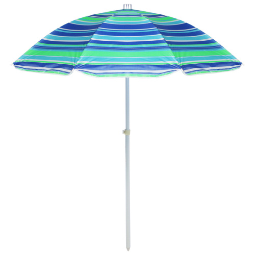 Зонт пляжный модерн с серебряным покрытием d=240 cм, h=220 см, цвета микс 119135
