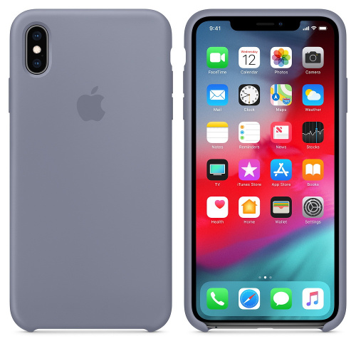 Чехол-силикон silicone case iphone xsmax (6.5) темно-лавандовый