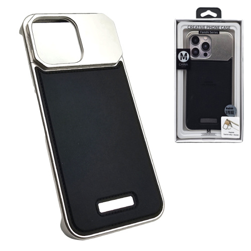 Чехол-крышка movenchy fanshi stand кожа для iphone 16 pro max титан-черный