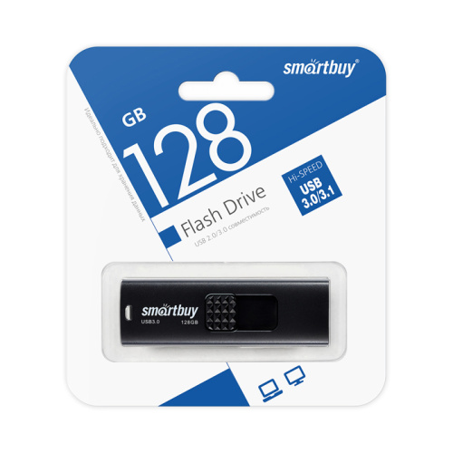 128gb (3.0) usb smartbuy fashion чёрная