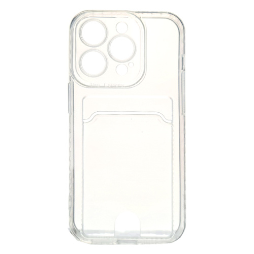 Чехол-силикон card holder iphone 14 pro max (6.7) прозрачный