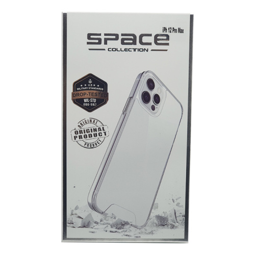 Чехол крышка space collection для iphone 12 pro max (6.7) прозрачный