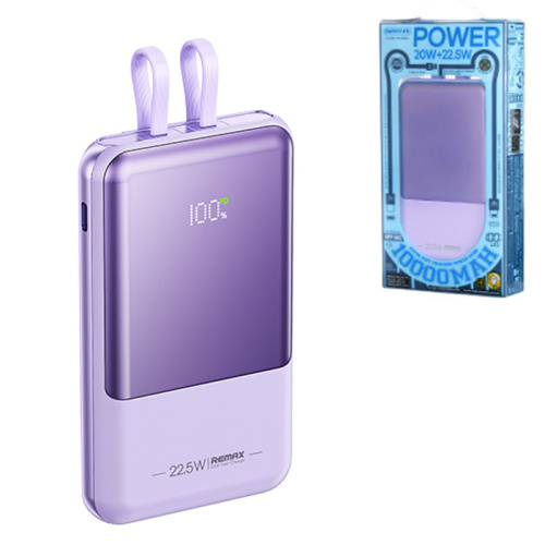 Пзу remax rpp-582 10000mah (pd20w/qc22.5w) фиолетовый