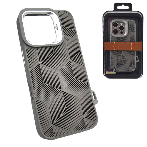 Чехол-крышка kajsa splendid 3d cube pattern для iphone 16 pro max титан