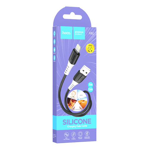 Кабель usb hoco x82 /s/ lightning черный