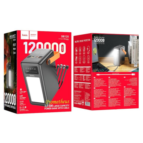 Пзу hoco db120 120000mah 22.5w черный